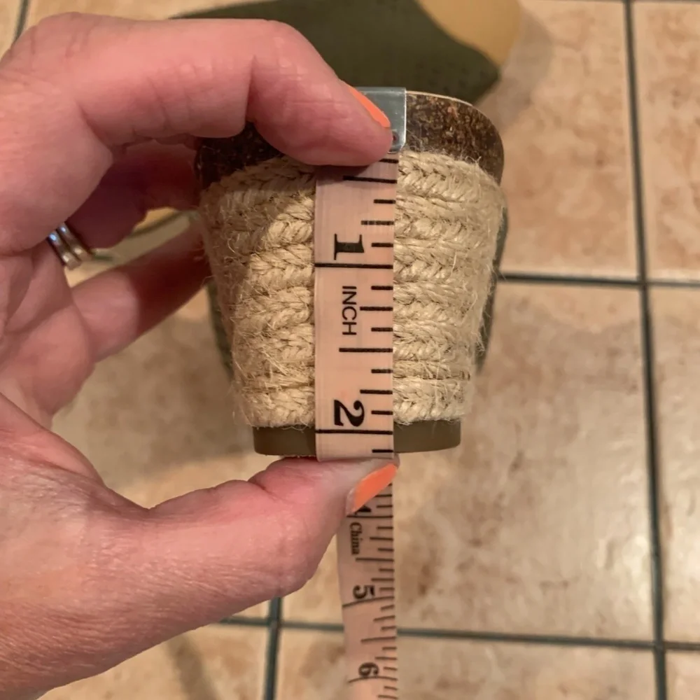 Lucky Brand Jemya Espadrille Wedges Olive size 8.5